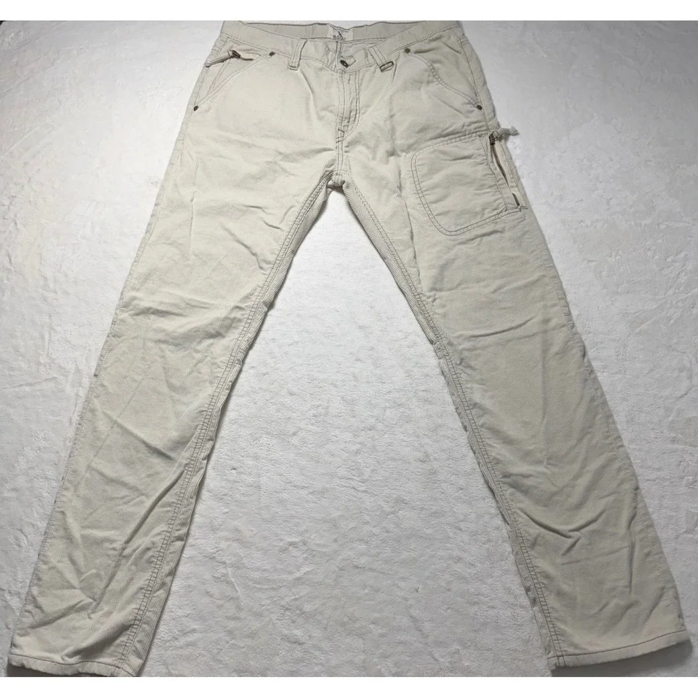Gant By Michael Bastian Men Cargo Pants‎ Corduroy Sz 34 Utility Workwear Trouser